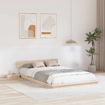 ARDEBO.de - Bettgestell Braun 120 x 190 cm Holz