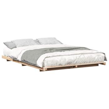 Bettrahmen Braun 140 x 220 cm Massives Kiefernholz