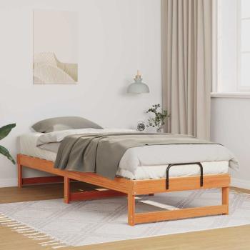 ARDEBO.de - Bettrahmen Braun 80 x 200 cm Massives Kiefernholz