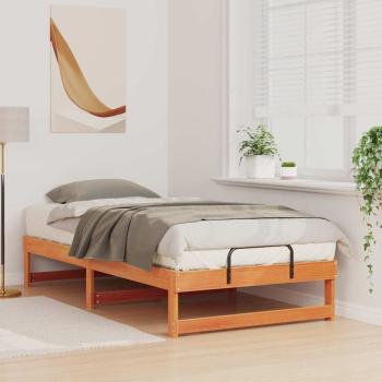 Bettrahmen Braun 75 x 190 cm Massives Kiefernholz