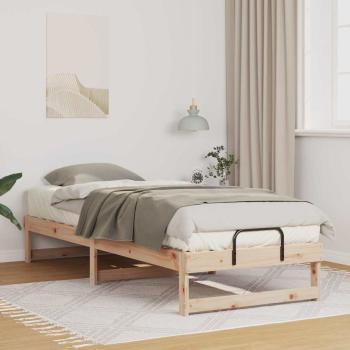 ARDEBO.de - Bettrahmen Braun 80 x 210 cm Massives Kiefernholz