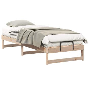 Bettrahmen Braun 80 x 210 cm Massives Kiefernholz