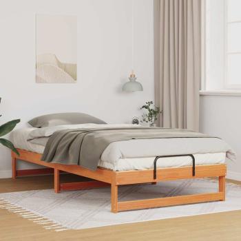 ARDEBO.de - Bettrahmen Braun 100 x 210 cm Massives Kiefernholz