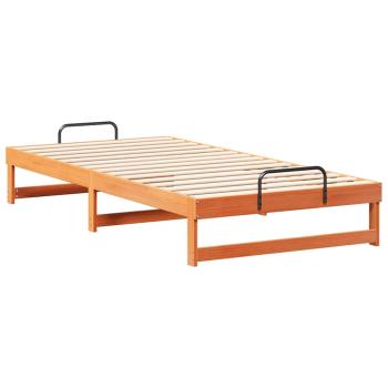 Bettrahmen Braun 100 x 210 cm Massives Kiefernholz