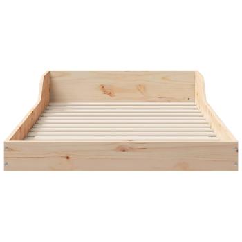 Bettrahmen Braun 90 x 210 cm Massives Kiefernholz