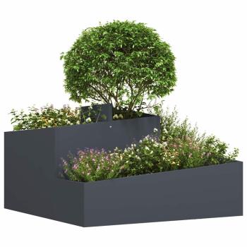 Garten-Pflanzgefäß Anthrazit 80 x 80 x 50 cm