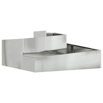 Garten-Pflanzgefäß Silber 100 x 100 x 50 cm Verzinkter Stahl