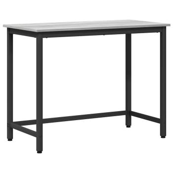 Tisch Graues Sonoma 80 x 50 x 76,5 cm Ingenieure Holz und Stahl