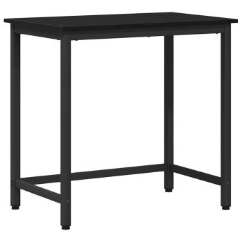 Tisch Schwarz Eichen-Optik 100 x 50 x 76,5 cm