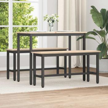 ARDEBO.de - Esstischbank Natur 100 x 32,5 x 49 cm Massives Kiefernholz