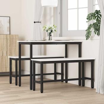 Esstischbank 100 x 32,5 x 49 cm 2 stk. Massives Kiefernholz