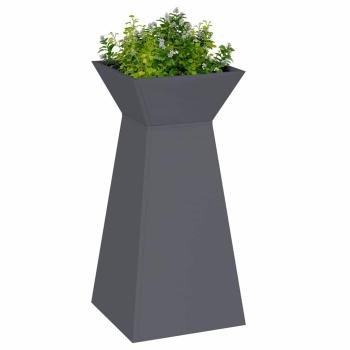 Säulen Pflanzer 2 stk. Anthrazit 35 x 35 x 73 cm