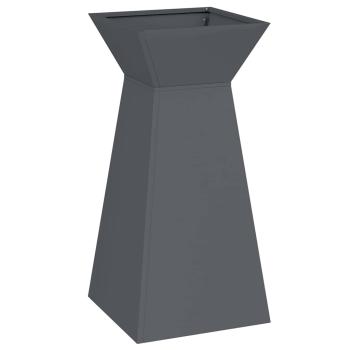 Säulen Pflanzer 2 stk. Anthrazit 35 x 35 x 73 cm
