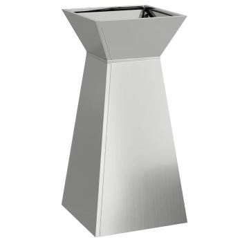 Säulen Pflanzer Silber 35 x 35 x 73 cm Verzinkter Stahl
