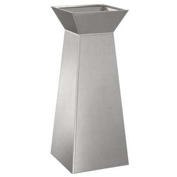 Säulen Pflanzer 2 stk. Silber 40 x 40 x 100 cm Edelstahl