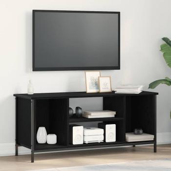 ARDEBO.de - TV-Schränk 102 x 35 x 45 cm Schwarz Eichen-Optik Holzwerkstoff