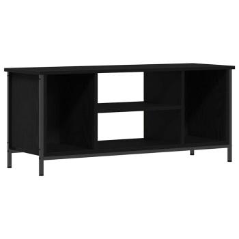 TV-Schränk 102 x 35 x 45 cm Schwarz Eichen-Optik Holzwerkstoff