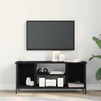 TV-Schränk 102 x 35 x 45 cm Schwarz Eichen-Optik Holzwerkstoff