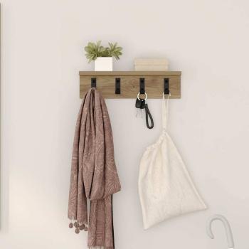 ARDEBO.de - Wandmontierter nachttisch Wandhalterung Artisan-Eiche