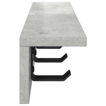 Wandmontierter nachttisch Wandhalterung Beton Grau