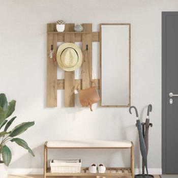 ARDEBO.de - Wandmontierter nachttisch Wandhalterung Artisan-Eiche