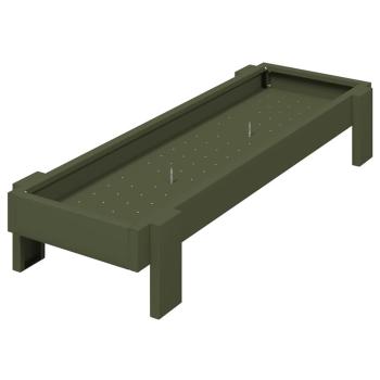 Hühnerfütterungsrinne Olive Grün 80 x 28 x 13,5 cm