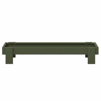 Hühnerfütterungsrinne Olive Grün 80 x 28 x 13,5 cm
