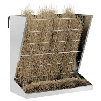 Heu Futterspender Silber 71 x 33 x 70 cm 5 kg Verzinkter Stahl