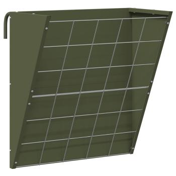 Hängender Heufutterspender Olivgrün 61 x 33 x 66 cm 5 kg