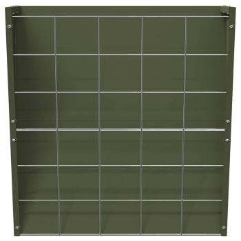 Hängender Heufutterspender Olivgrün 61 x 33 x 66 cm 5 kg