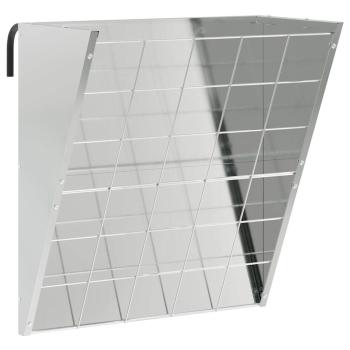 Hängender Heufutterspender Silber 61 x 33 x 66 cm 5 kg