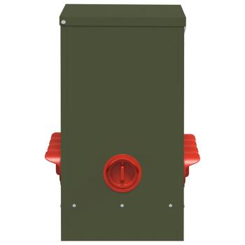 Hühnerfütterer Olivgrün 60,5 x 29 x 51 cm 25 kg
