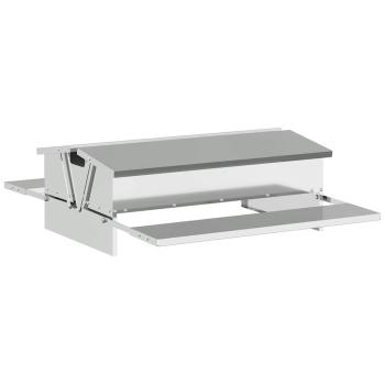 Hühnertretfeeder Silber 75 x 53 x 20,5 cm 10 kg