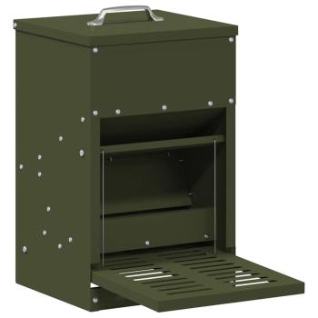 Hühnertretfeeder Olivgrün 25 x 42 x 40 cm 4 kg
