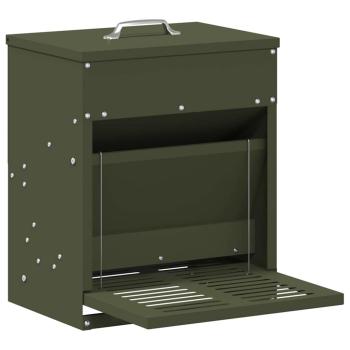 Hühnertretfeeder Olivgrün 33 x 42 x 40 cm 10 kg
