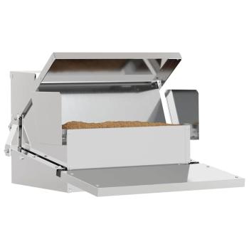 Hühnertretfeeder Silber 50 x 40 x 29 cm 2 kg Verzinkter Stahl
