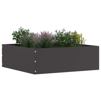 Rasenkante 40 x 40 x 13 cm Stahl Schwarz