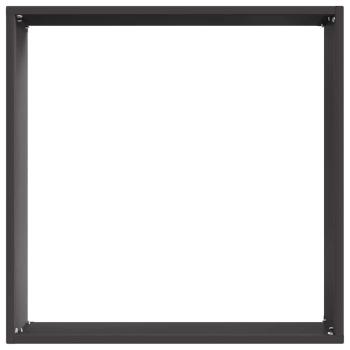 Rasenkante 40 x 40 x 13 cm Stahl Schwarz
