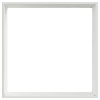 Rasenkante 40 x 40 x 13 cm Stahl Weiß