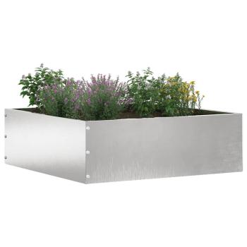 Rasenkante 6 stk. 40 x 40 x 13 cm Edelstahl Silber