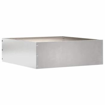 Rasenkante 6 stk. 40 x 40 x 13 cm Edelstahl Silber