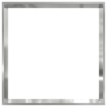 Raseneinfassung Silber 40 x 40 x 13 cm Verzinkter Stahl
