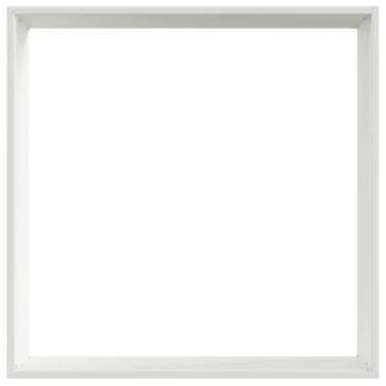 Rasenkante 50 x 50 x 13 cm Stahl Weiß