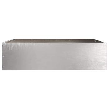 Rasenkante 50 x 50 x 13 cm Edelstahl Silber