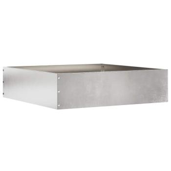 Rasenkante 6 stk. 50 x 50 x 13 cm Edelstahl Silber