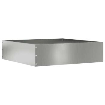 ARDEBO.de - Rasenkante 50 x 50 x 13 cm Verzinkter Stahl Silber