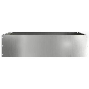 Rasenkante 50 x 50 x 13 cm Verzinkter Stahl Silber