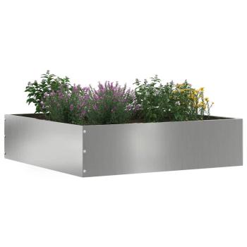 Rasenkante 6 stk. 50 x 50 x 13 cm Verzinkter Stahl Silber