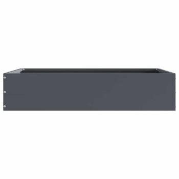 Rasenkante 60 x 60 x 13 cm Stahl Anthrazit