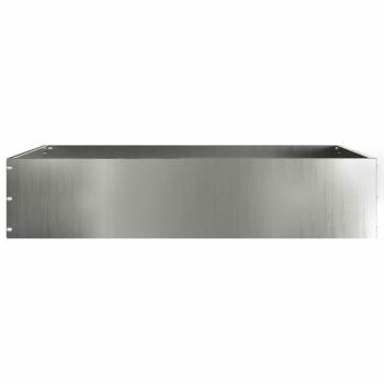 Rasenkante 60 x 60 x 13 cm Verzinkter Stahl Silber